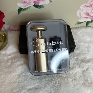 Rabbit Wine Preserver Vacuum Pomp.  New